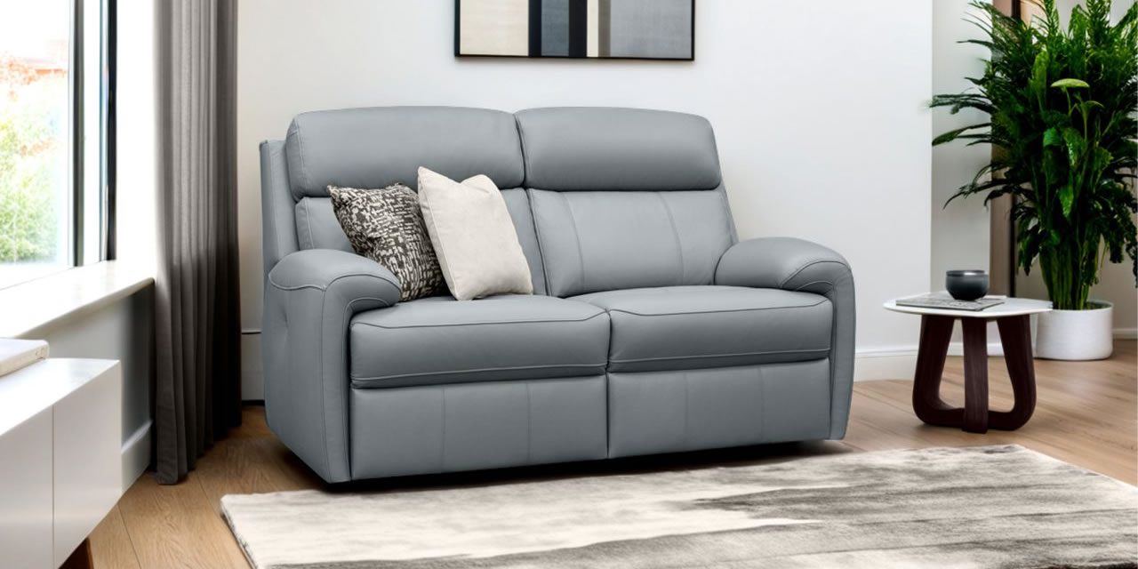G Plan Hardy leather sofa roomset